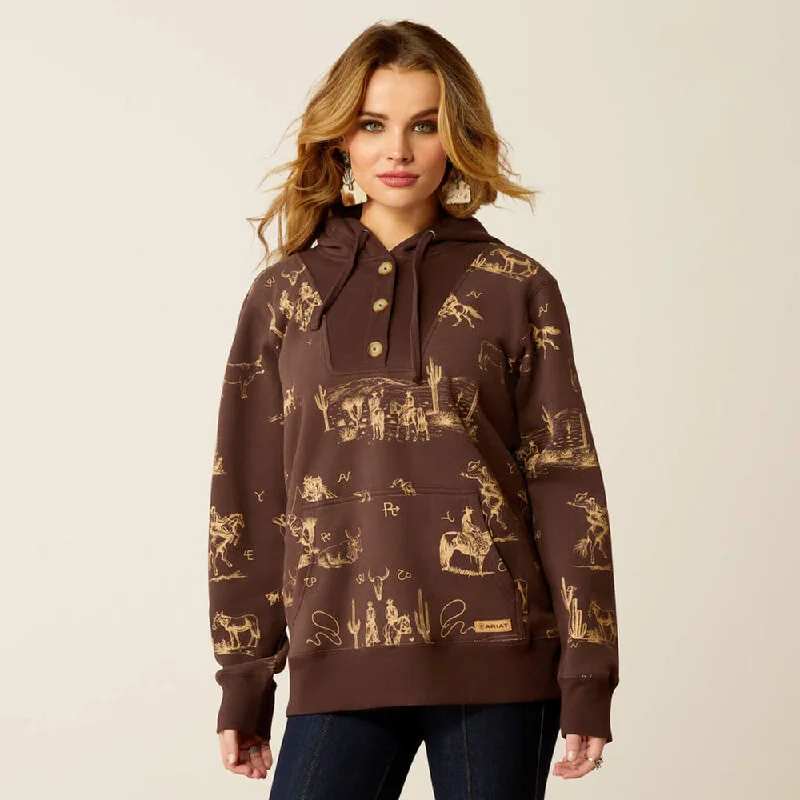 Ariat 10052413 Women's Ranchin Hoodie Sweatshirt