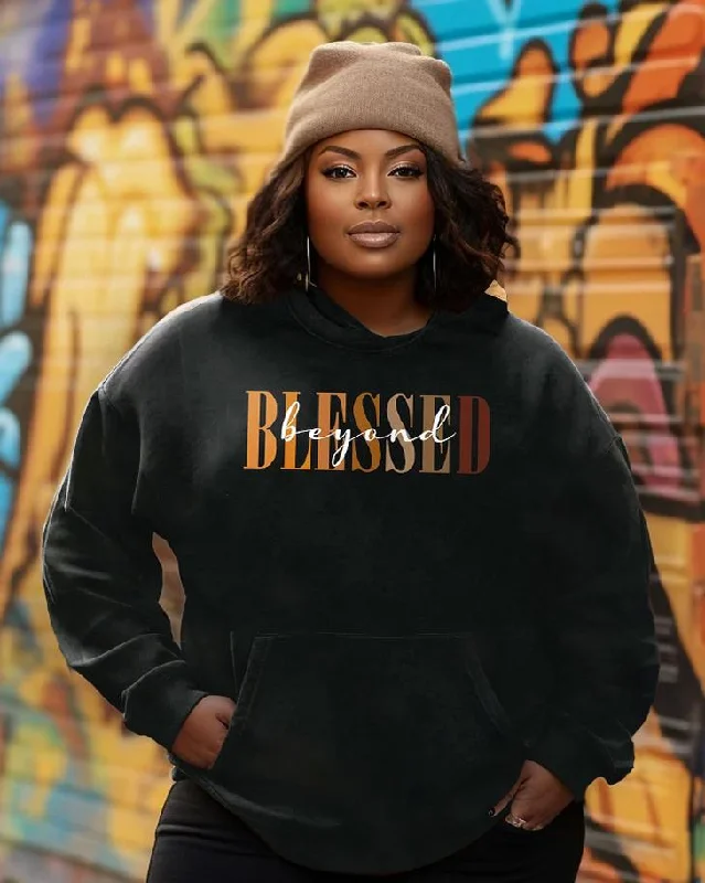 Blessed Beyond Long Sleeves Hoodie