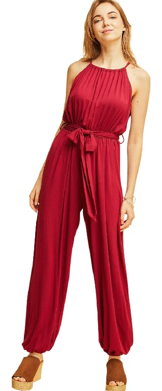 Day to Night Jumpsuit, Cranberry