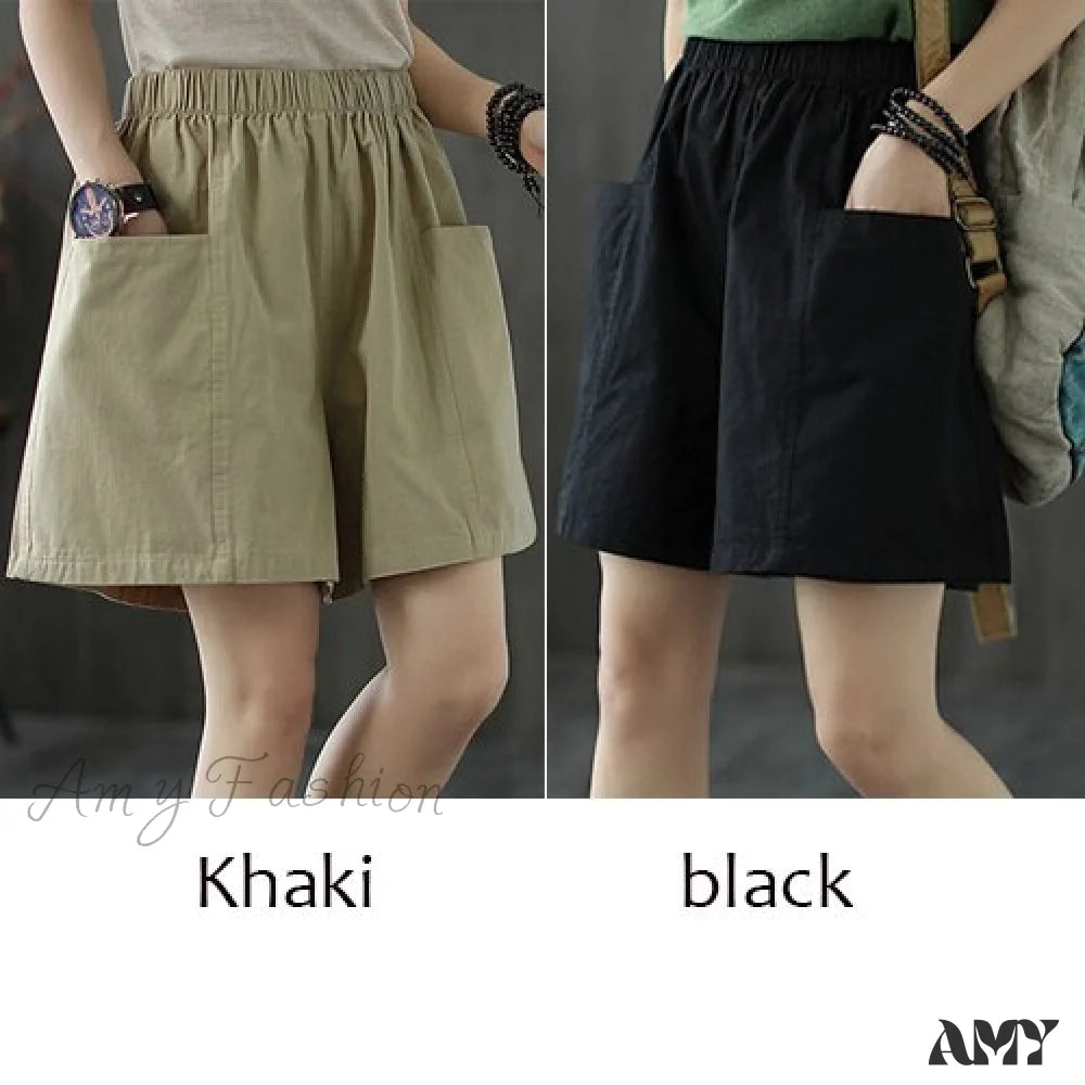 Khaki and black