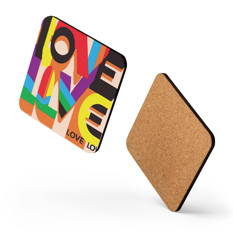 Artful Designer Cork-back coaster to Brighten your Home