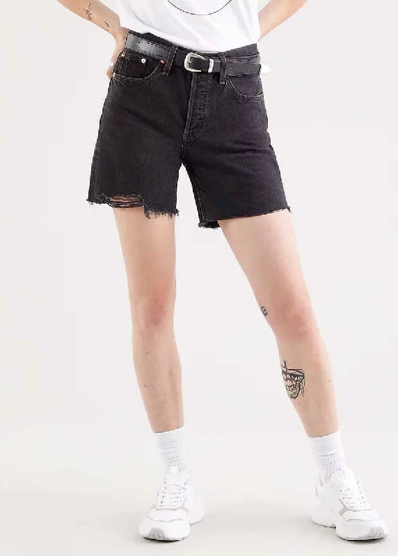 501 Mid Thigh Short - Lunar Black