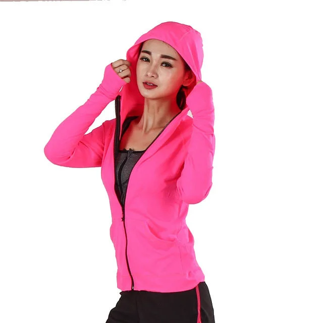 Women's Heal Orange Running Jacket