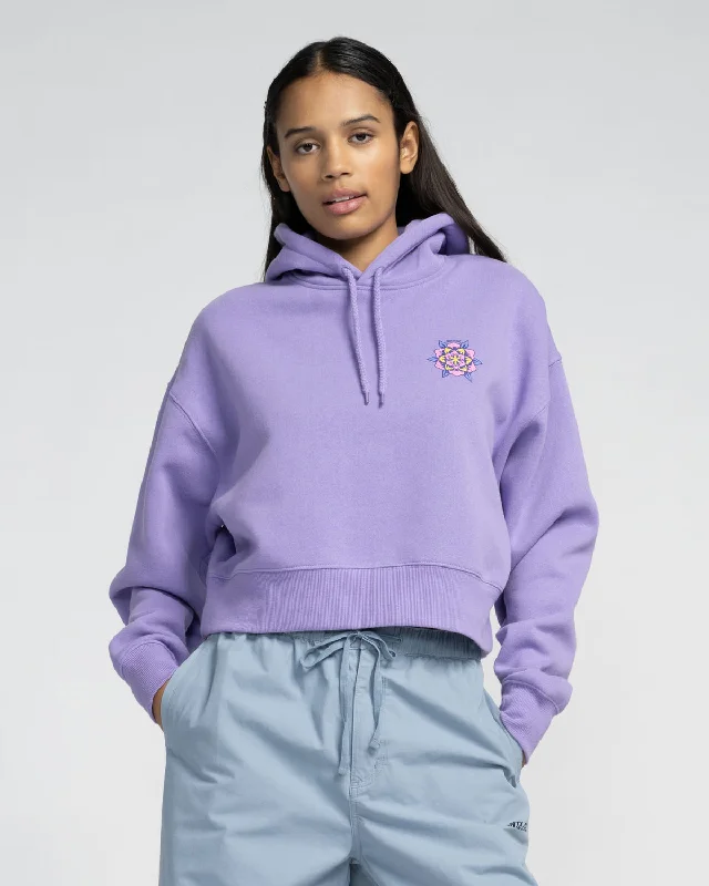 Heart Set Hoodie in Meta Mauve