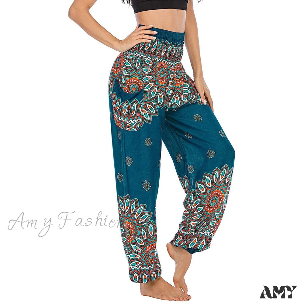 Amy Fashion - Casual Boho Vintage Wide Leg Pants