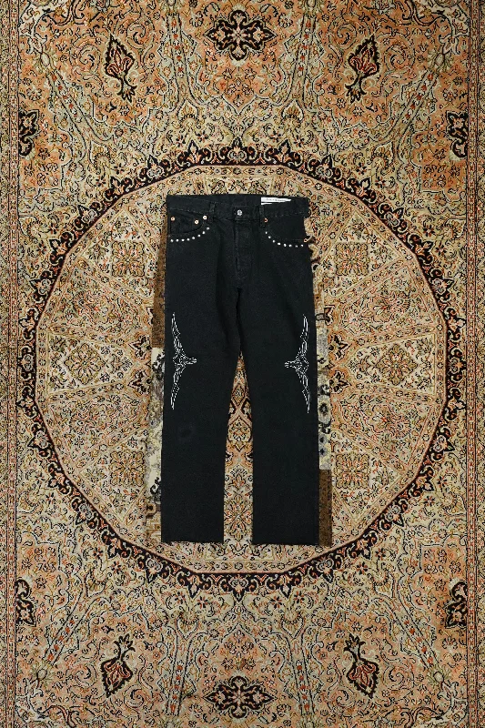 Children of the discordance NY: VINTAGE ALL-AMERIKKAN DENIM PANTS (BLACK)①