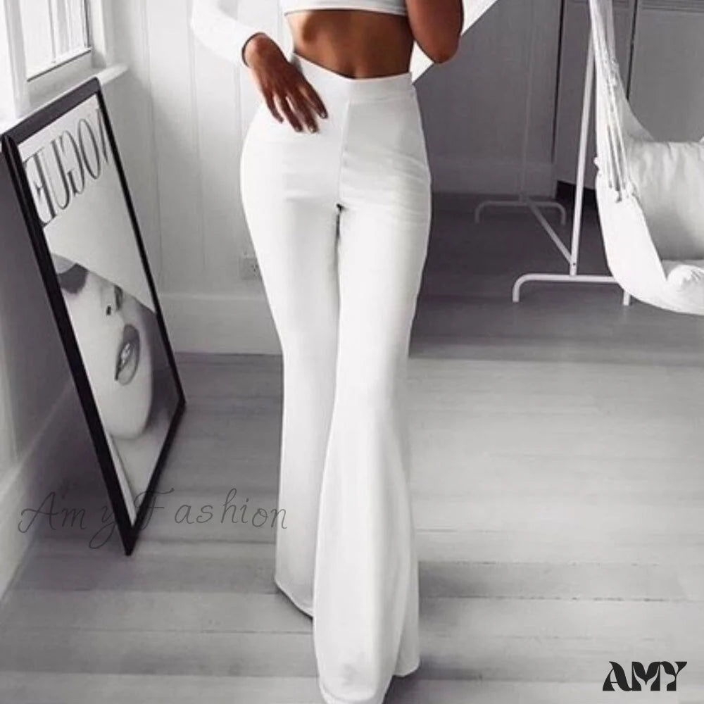 Amy Fashion - High Waist Slim Stretch Elasticity Pants