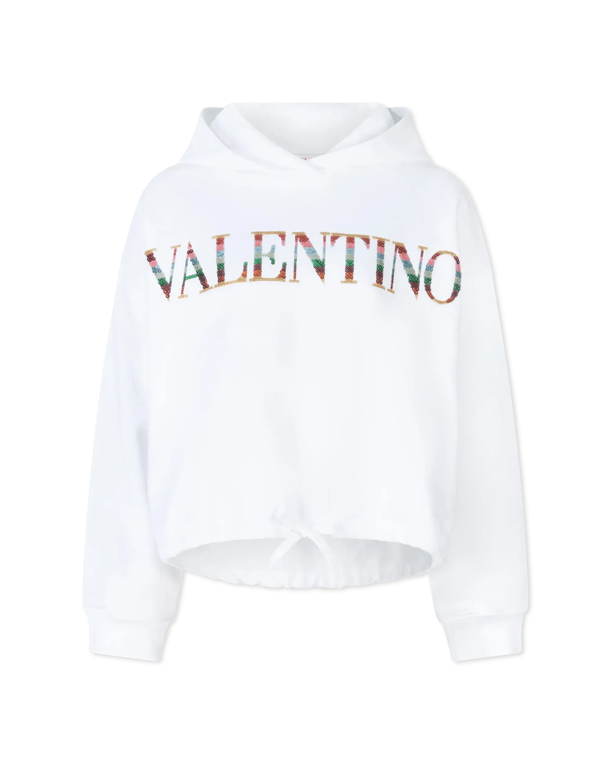 Valentino Logo Embroidered Hoodie