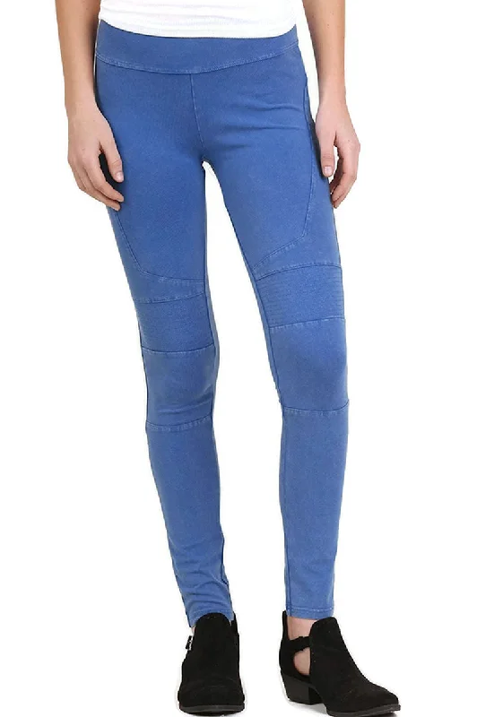 Washed Moto Jeggings, Blue