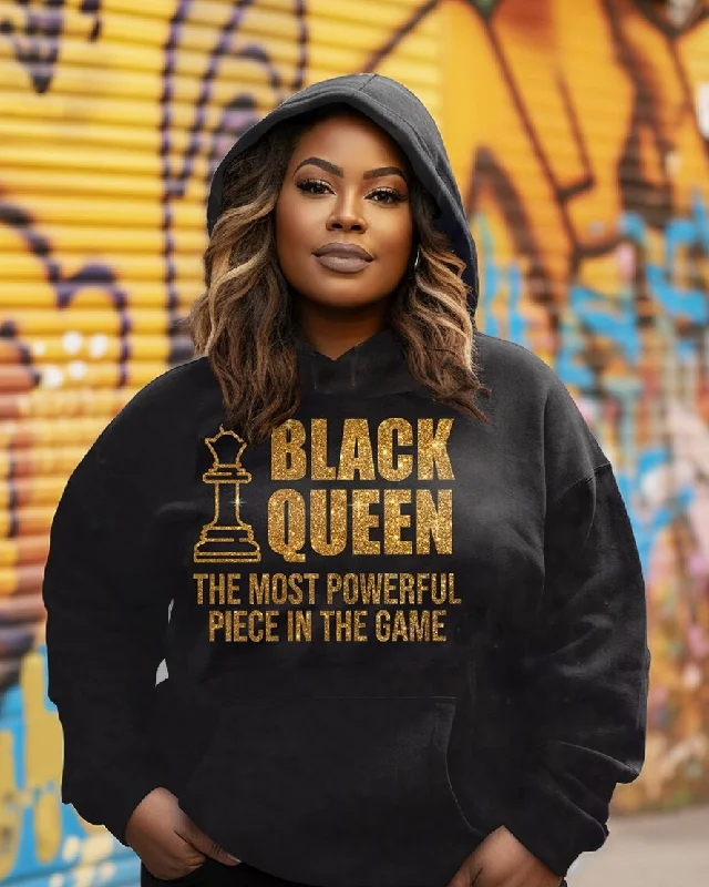 Black Queen Power Long Sleeves Hoodie