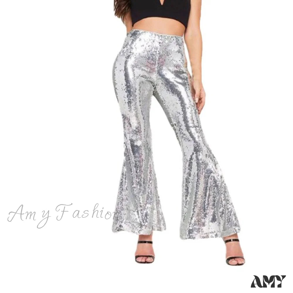 Amy Fashion - Sexy Nightclub See-through Pants