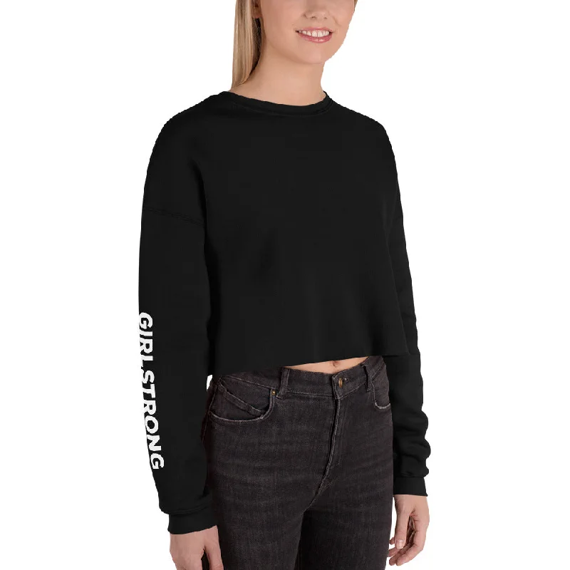 EVERYDAY FLEECE CROPPED SWEATSHIRT BLACK