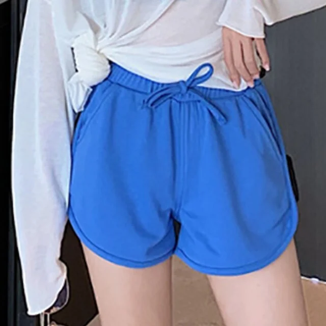 Amy Fashion - Women Elastic Pocket Shorts