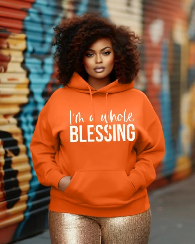 I'm A Whole Blessing Long Sleeve Hoodie