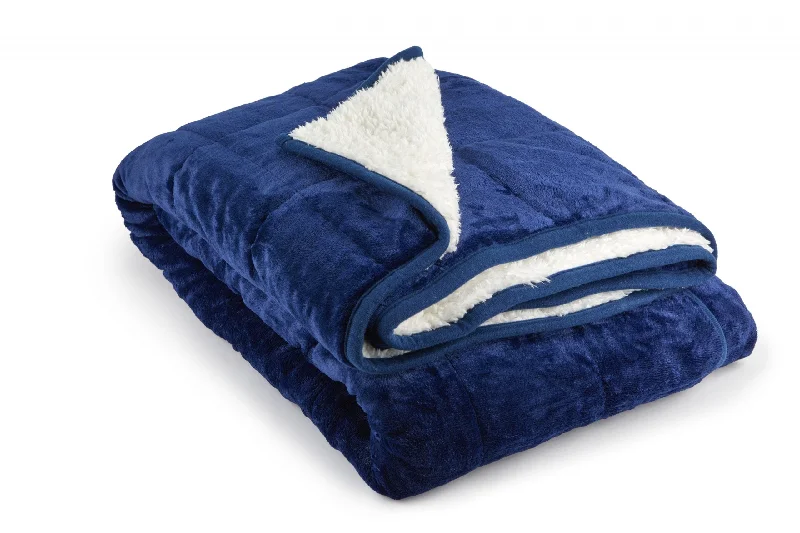 Sherpa Fleece Throw Blanket