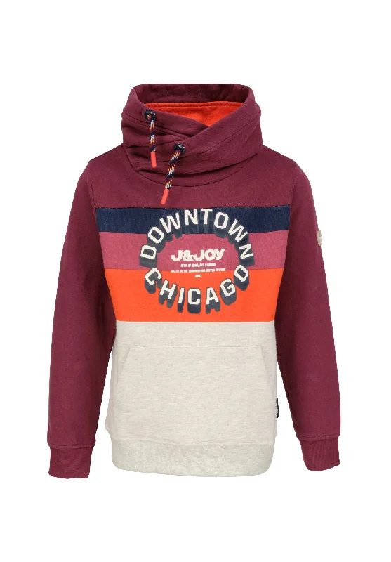 Sweatshirt garçon multicolore avec imprimé Downtown Chicago