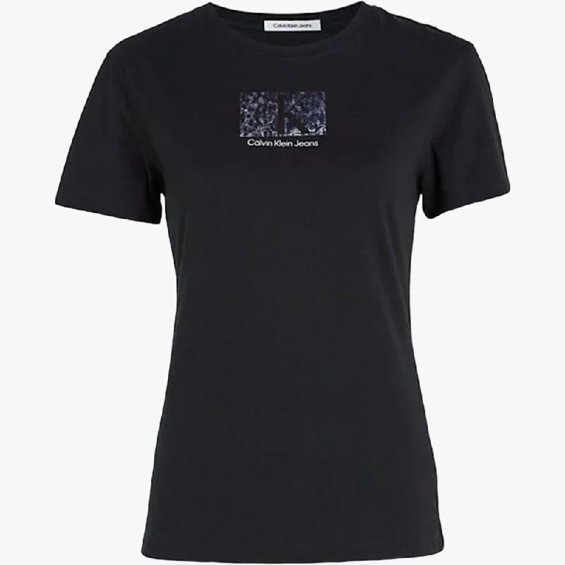 Calvin Klein Womens Slim Fit Tee Black