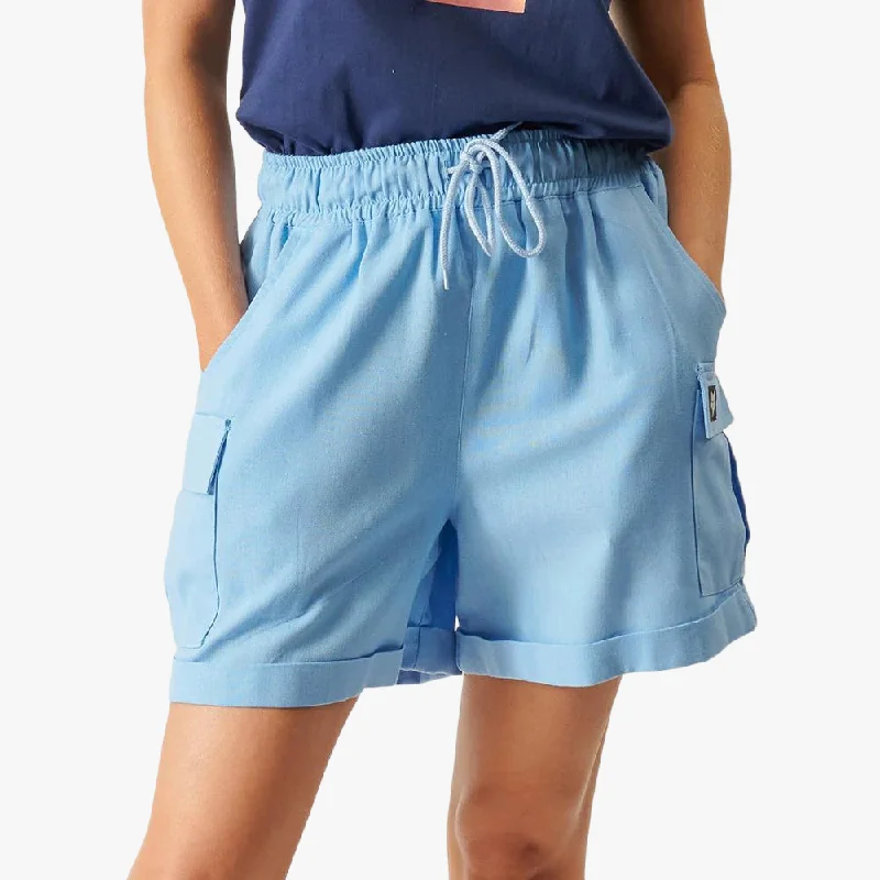 Fox Womens Flip Side Cargo Shorts Blue