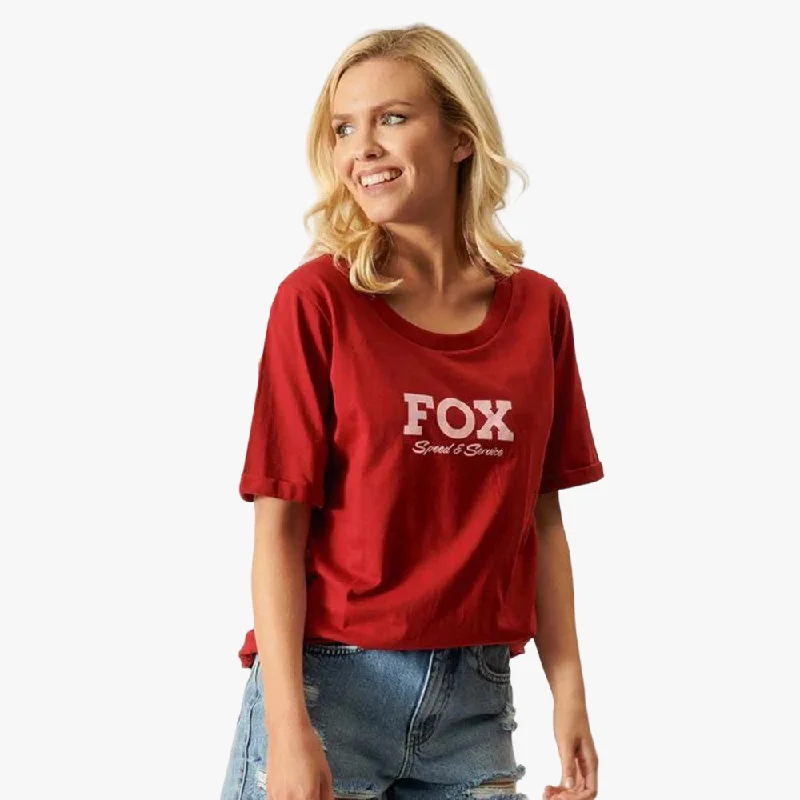 Fox Womens Speed And Service Short Sleeve Tee Sangaria