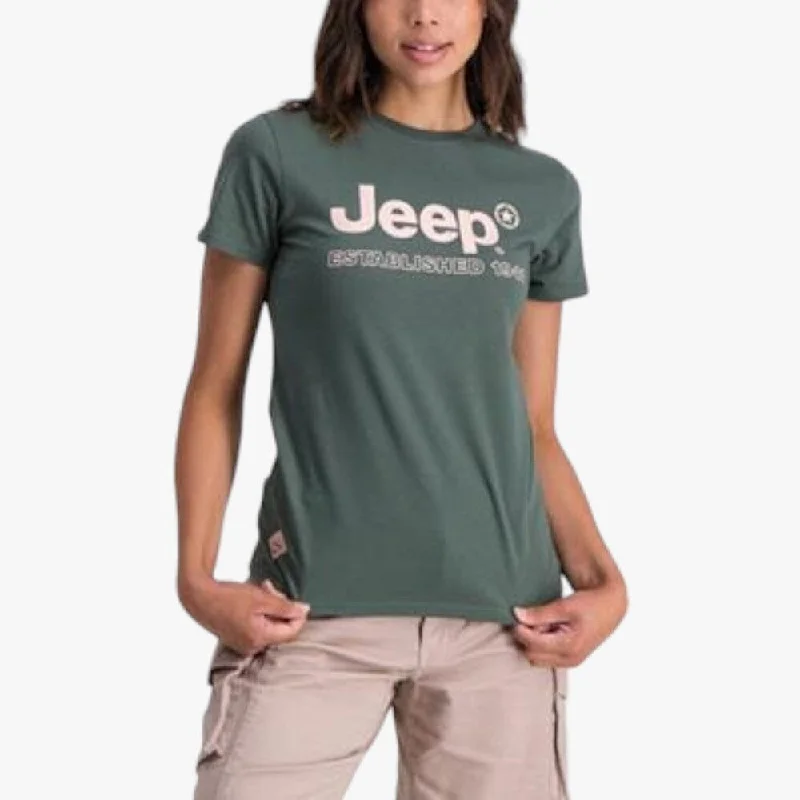 Jeep Womens 41 Short Sleeve Tee Fig Leaf