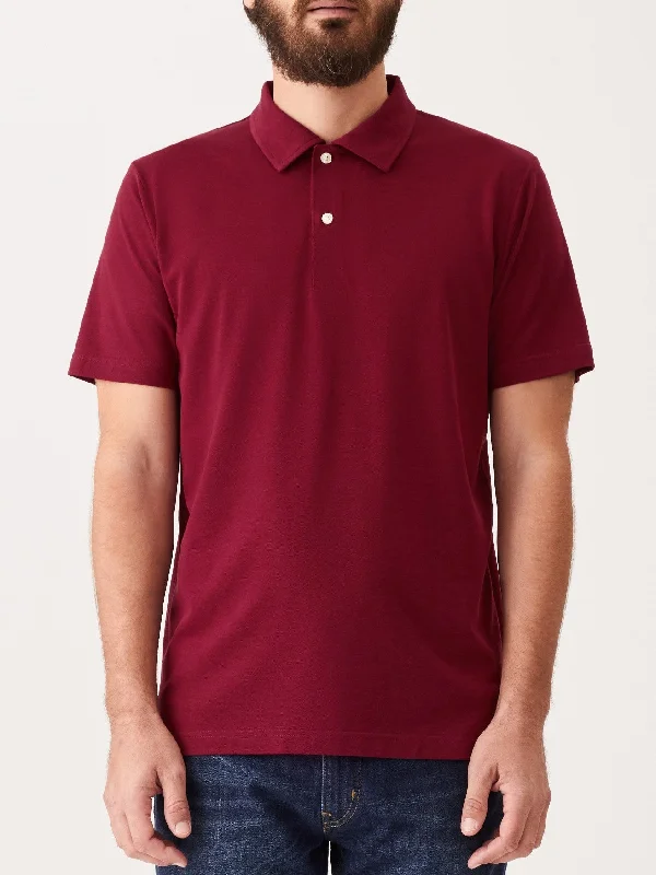 RM Williams W24 Mornington Polo Shirt - Burgundy