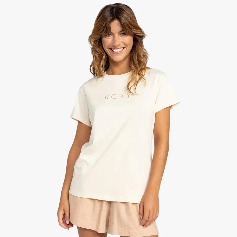 Roxy Womens Just Do You Short Sleeve Tee Parchment