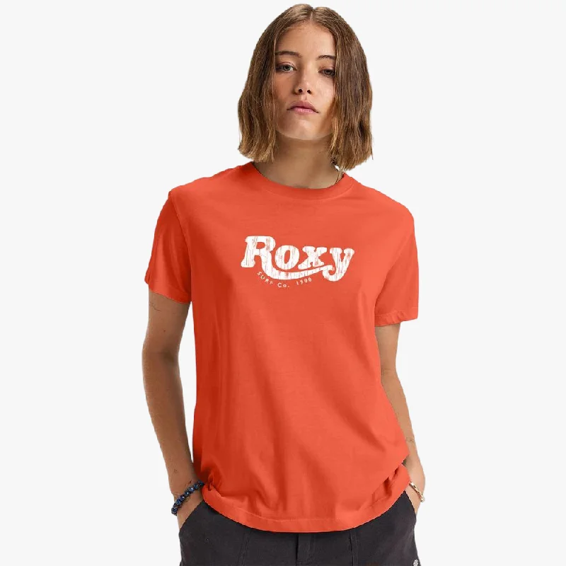 Roxy Womens Sun Over The Sand Short Sleeve Tee Tiger Lilly