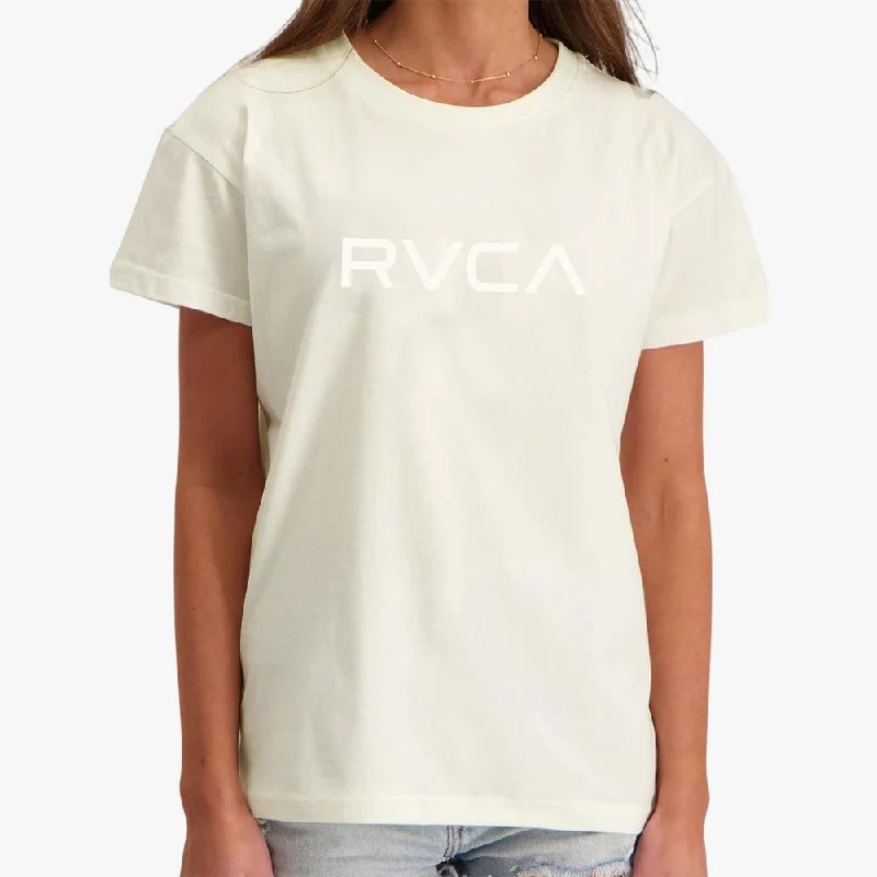 Rvca Womens Big Rvca Short Sleeve Tee Latte