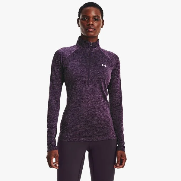 Under Armour Ladies New Tech 1/2 Zip 541 Purple