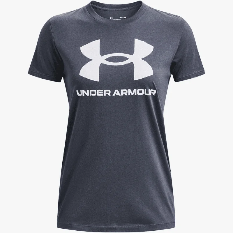 Under Armour Womens Sportstyle Graphic Short Sleeve 044 Grey