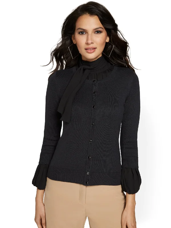 Petite Chelsea Crewneck Cardigan