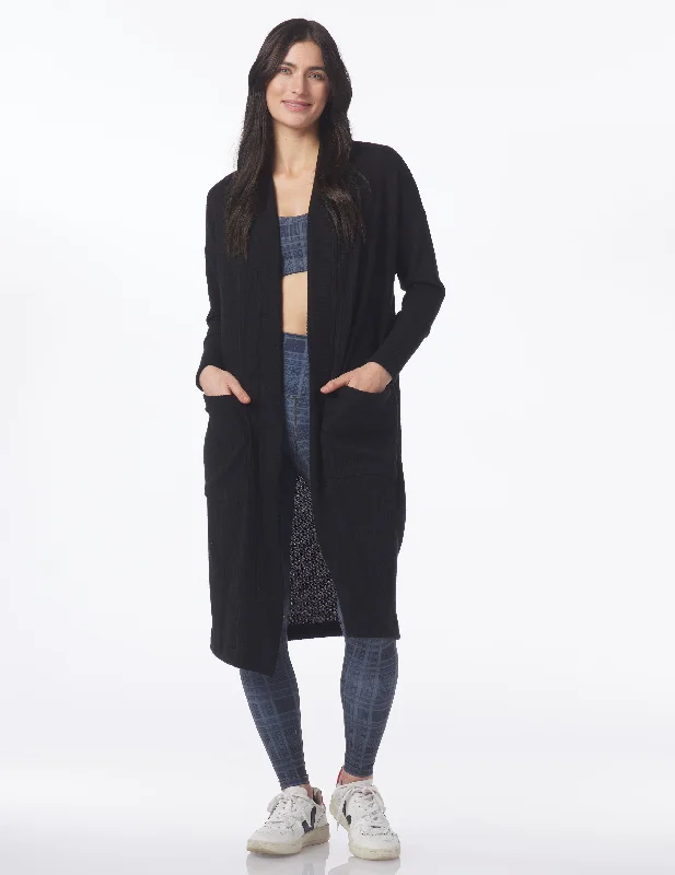 Winter Warm Cardigan: Black