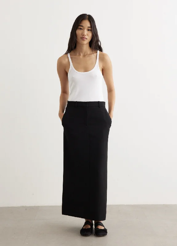 Low-Waist Straight Skirt