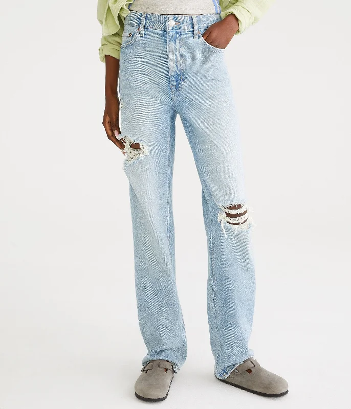 Aeropostale Curvy High-Rise Baggy Jean