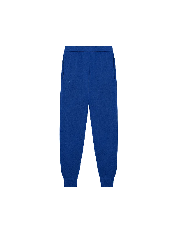 Mens DNA Regenerative Merino Wool Track Pants—earth blue