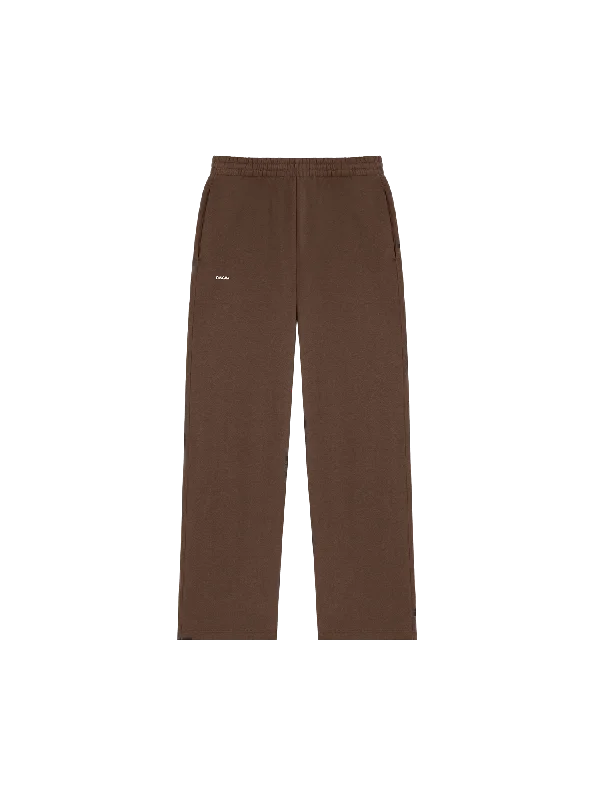 Mens DNA Straight Leg Track Pants—cacoa brown