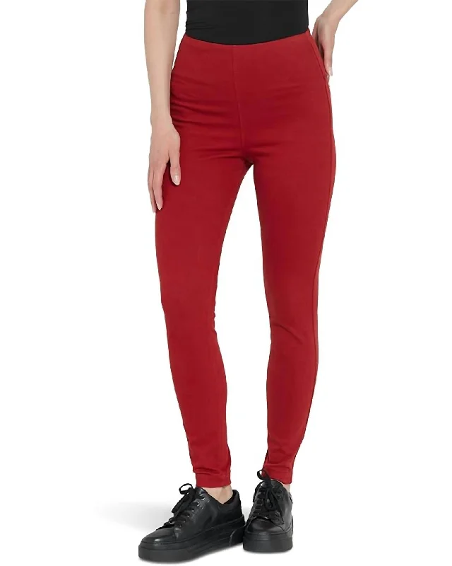 Toothpick Denim Pant In Matte Red