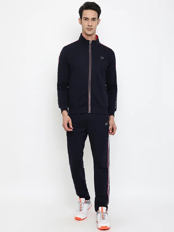 Men Navy Blue Tracksuit